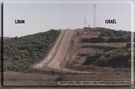 Liban sud - Frontière entre Liban et Israël