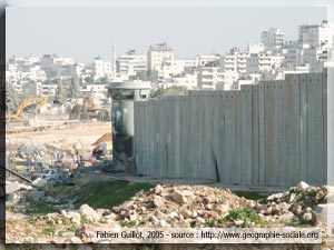 Mur de séparation à Jérusalem - Qalandiya
