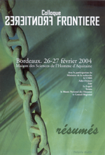 Frontière...frontières, colloques de bordeaux - publication Fabien Guillot