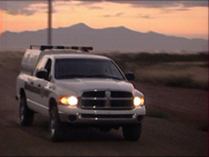 voiture de patrouille des Border Patrol la frontière entre le Mexique et les Etats-Unis